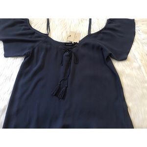 Dusty Blue Off The Shoulder Top w/Straps 💙